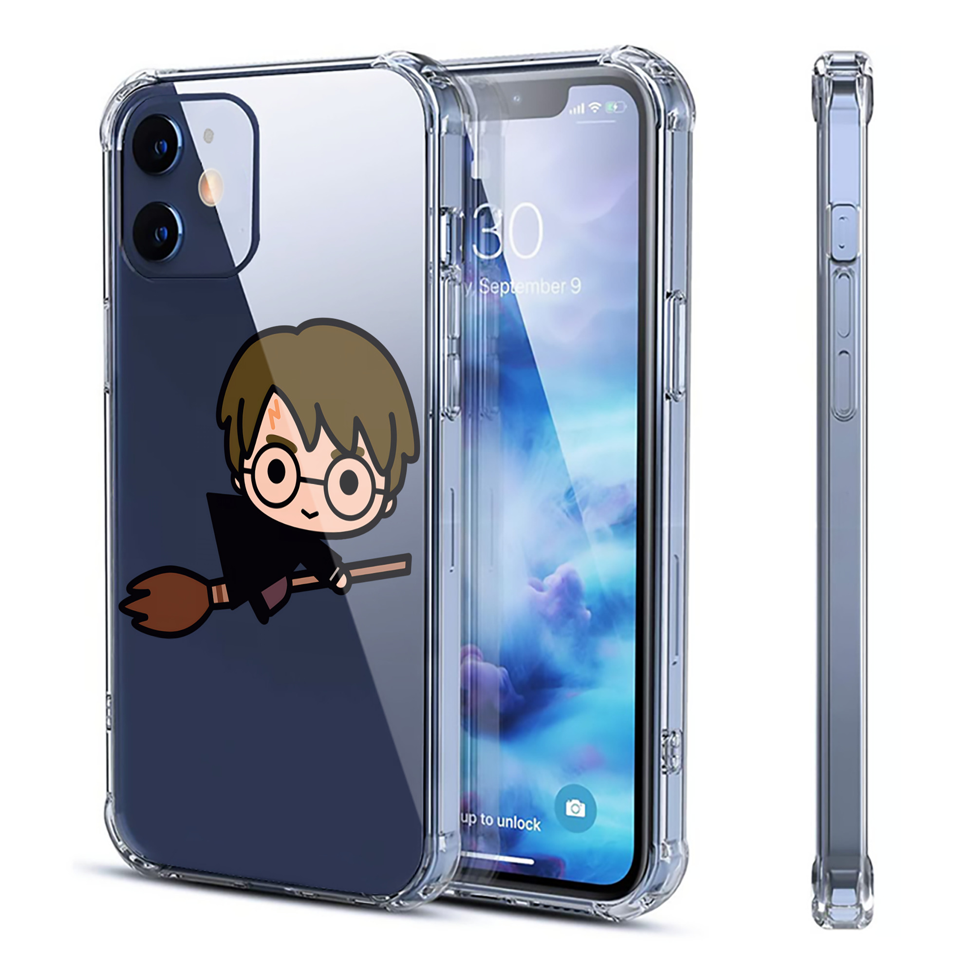 （画像用） Harry Potter ハリー・ポッターシリーズ 【iPhone 12シリーズ対応】透明スマホケース（クリアソフトケース）